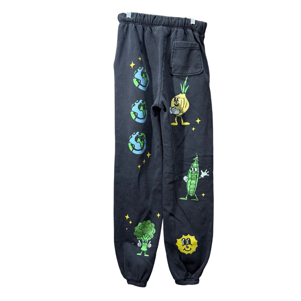 Coney Island Picnic Unisex Black Veggies Buddies Graphic Jogger Sweatpants XS
