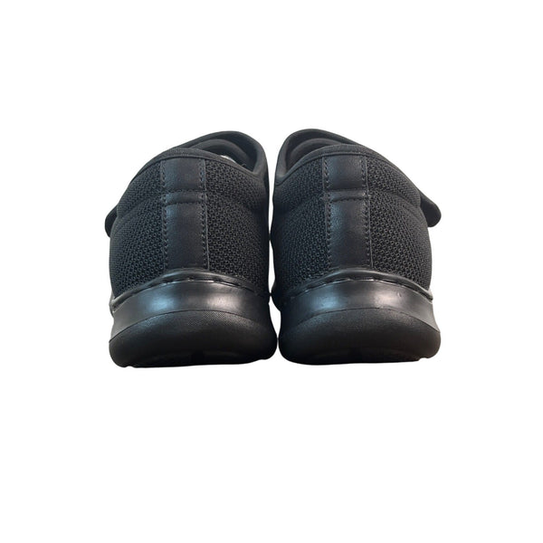 Gmedomm Mens Black Wide Width Elderly Walking Shoes Size 10 - New