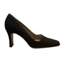Martinez Valero Women’s Black Satin Square Toe High Heels Allison Pumps Size 7