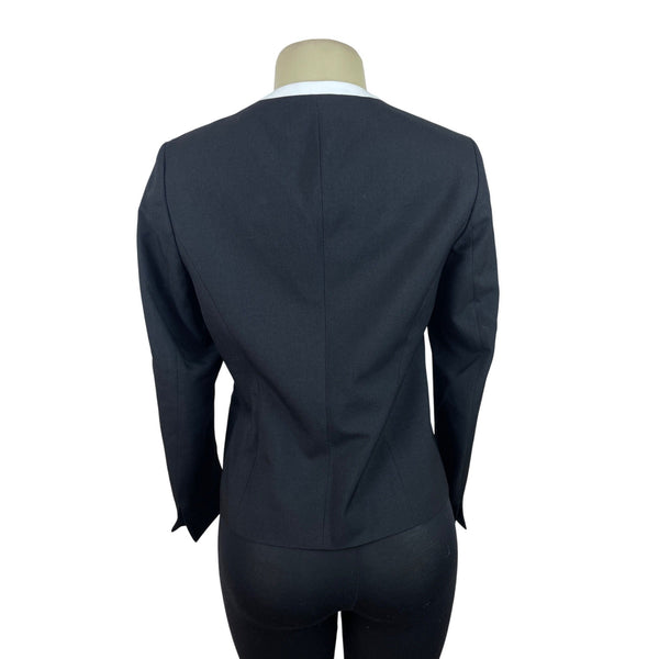 Black Label Womens Blazer Jacket Black & White Size 4 - New