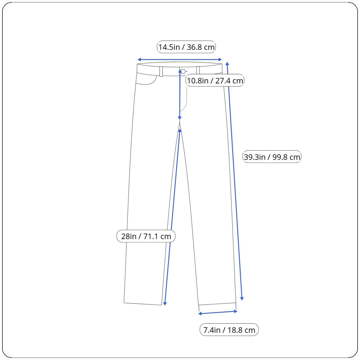Lee Womens Dark Wash Denim Straight Leg Pants Classic Fit Mid-Rise Size 10 M