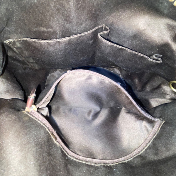 Coach Women’s Brown Leather Trim Signature Canvas Adjustable Strap Shoulder Bag