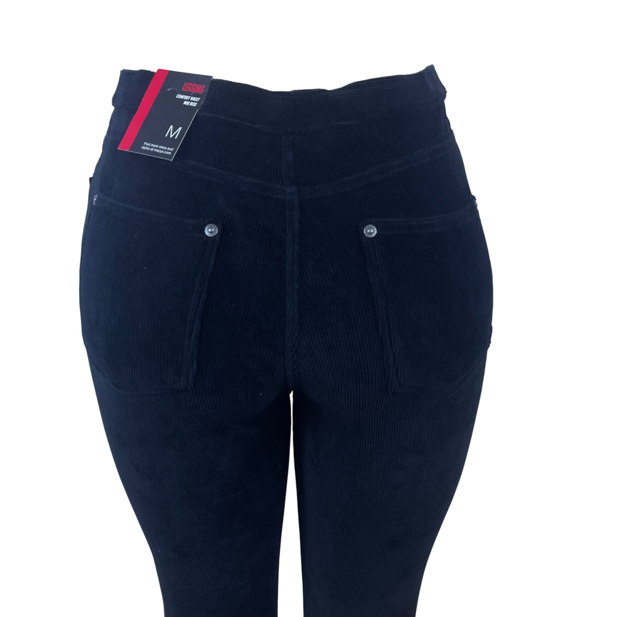 Style & Co Women's Black Leggings Comfort Waist Mid Rise Size M - New