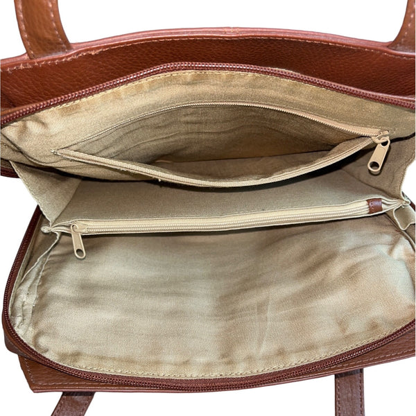 Vintage Gianni Bernini Women's Brown Shoulder Bag Sz M