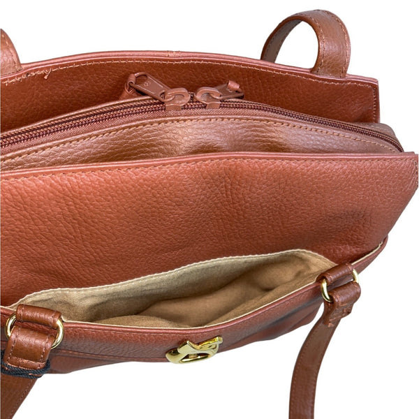 Vintage Gianni Bernini Women's Brown Shoulder Bag Sz M