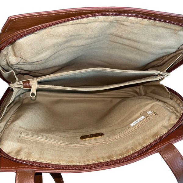 Vintage Gianni Bernini Women's Brown Shoulder Bag Sz M