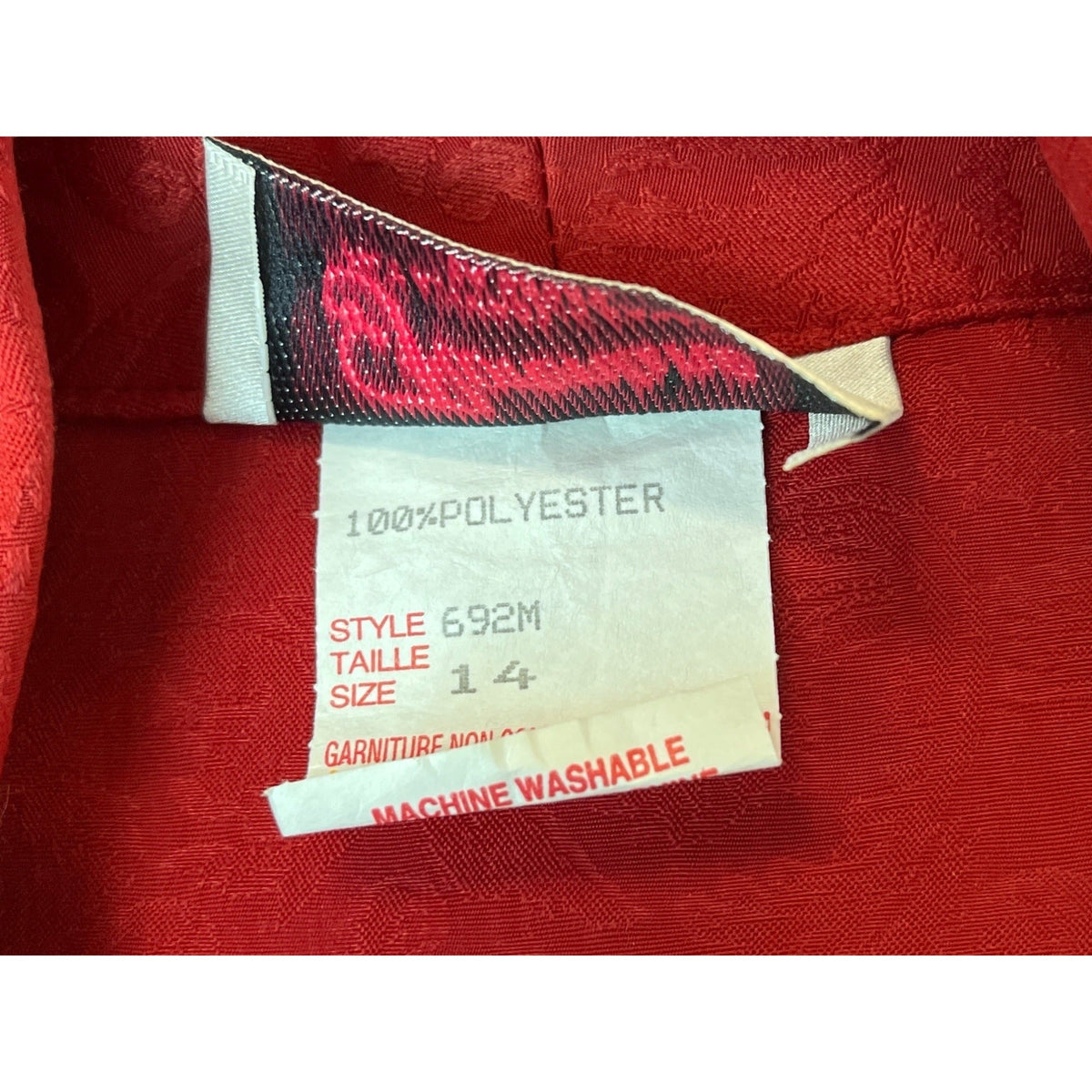 Vtg 80s Florentine Classic Button Up Red Pleated Shirt Midi Dress Sz 14