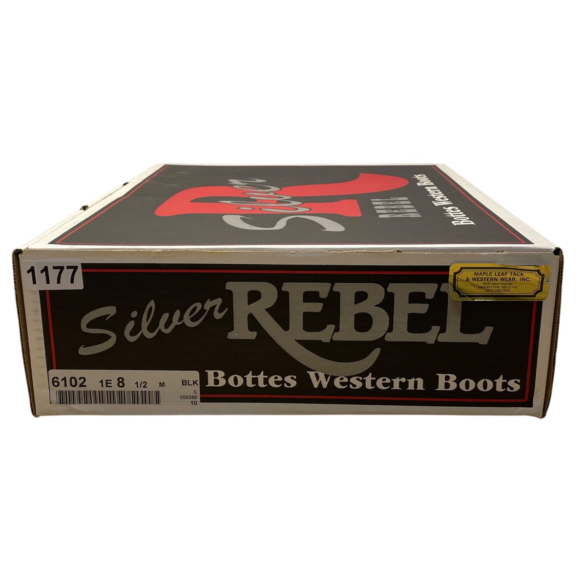 Silver Rebel Women's Brown Leather Maple Leaf Western Boots Size 9 M