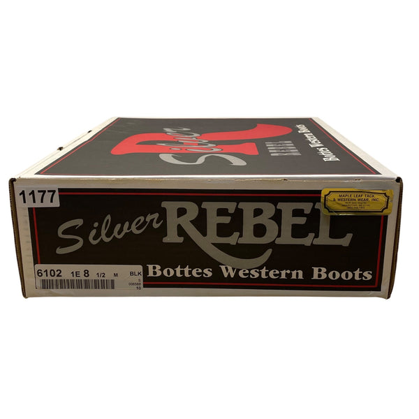 Silver Rebel Women's Brown Leather Maple Leaf Western Boots Size 9 M