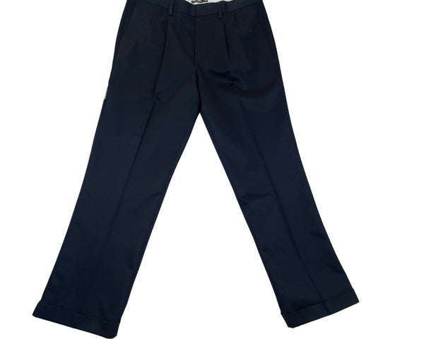 Dockers Men’s Blac Flat Front Dress Pants D4 Never Iron Size W38 L32