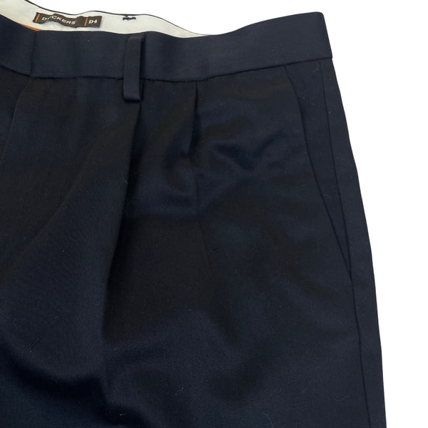 Dockers Men’s Blac Flat Front Dress Pants D4 Never Iron Size W38 L32