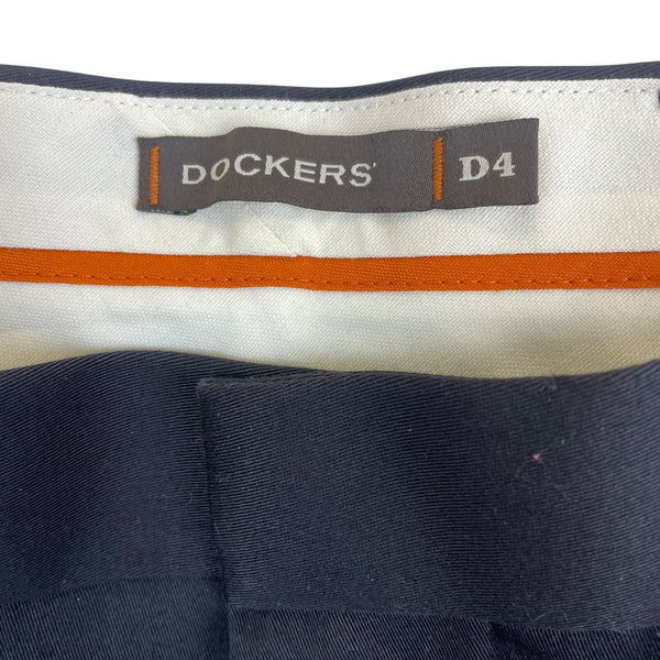 Dockers Men’s Blac Flat Front Dress Pants D4 Never Iron Size W38 L32