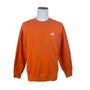 Nike Men's Orange Cotton Blend Pullover Sweatshirt Embroidered Logo Crewneck XL