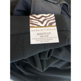 Dana Buchman Women's Black Bootcut Mid Rise Straight Work Pants Sz 6 - NWT