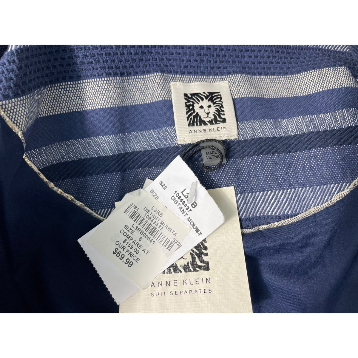 Anne Klein Women’s Striped Design Sweater Sz 6 - NWT