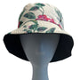 Floral Reversible Bucket Hat With Tropical Print