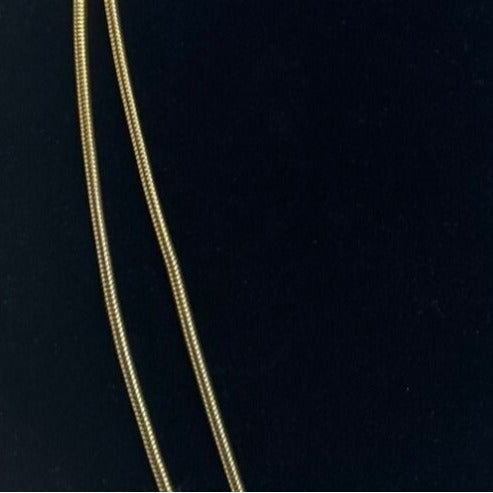 Vintage Women's Gold Tone Rope Chain Long Necklace - 54in