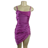 Jacquemus Mini Dress With Adjustable Straps & Side Draping Hot Pink Sz 32 - New