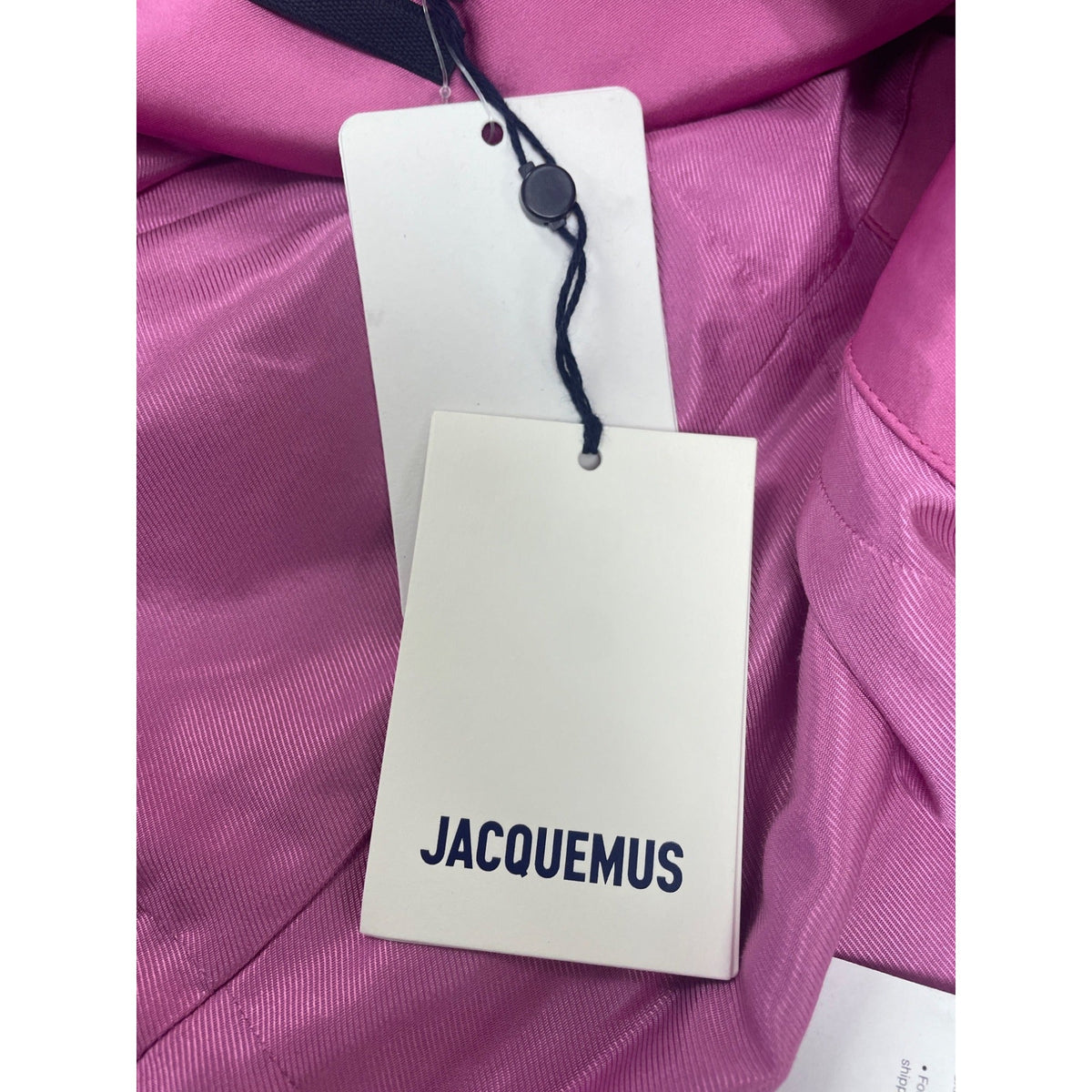 Jacquemus Mini Dress With Adjustable Straps & Side Draping Hot Pink Sz 32 - New
