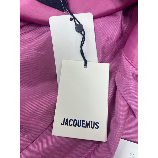 Jacquemus Mini Dress With Adjustable Straps & Side Draping Hot Pink Sz 32 - New