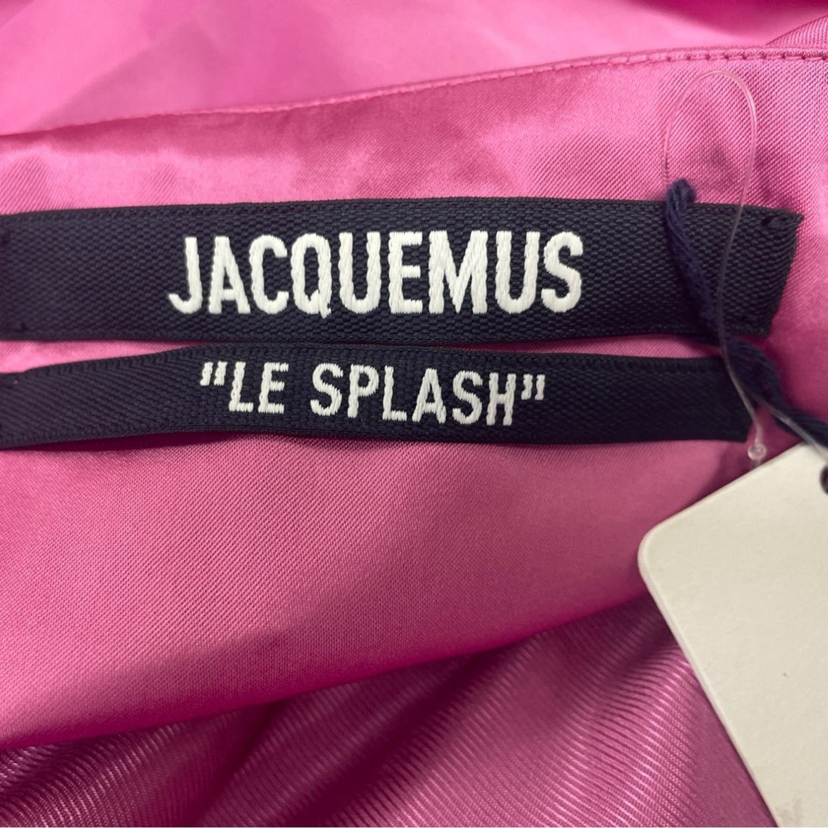 Jacquemus Mini Dress With Adjustable Straps & Side Draping Hot Pink Sz 32 - New