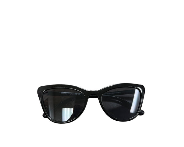 French Collection Womens Black Cat-Eye Sunglasses Lightweight Frame UV Protection Eyewear Stylish