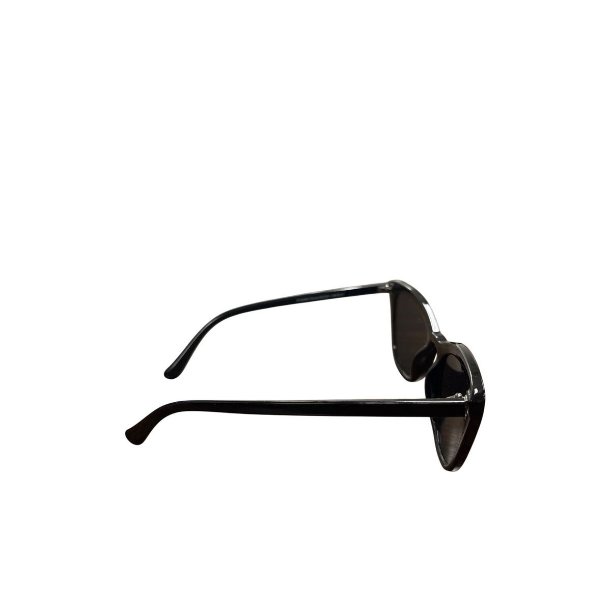 French Collection Womens Black Cat-Eye Sunglasses Lightweight Frame UV Protection Eyewear Stylish