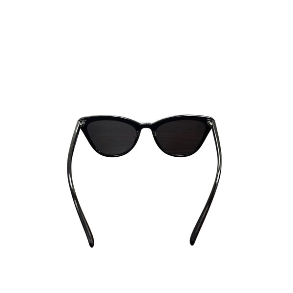 French Collection Womens Black Cat-Eye Sunglasses Lightweight Frame UV Protection Eyewear Stylish