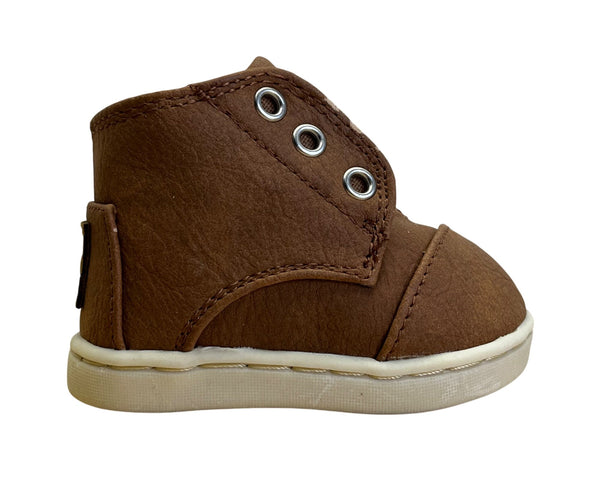 Toms Toddler Brown Lining With TPR Sole Baby Shoes Size T2