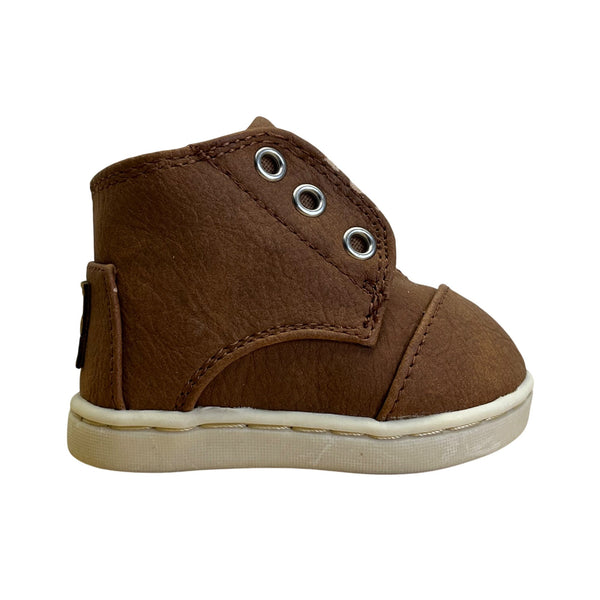 Toms Toddler Brown Lining With TPR Sole Baby Shoes Size T2