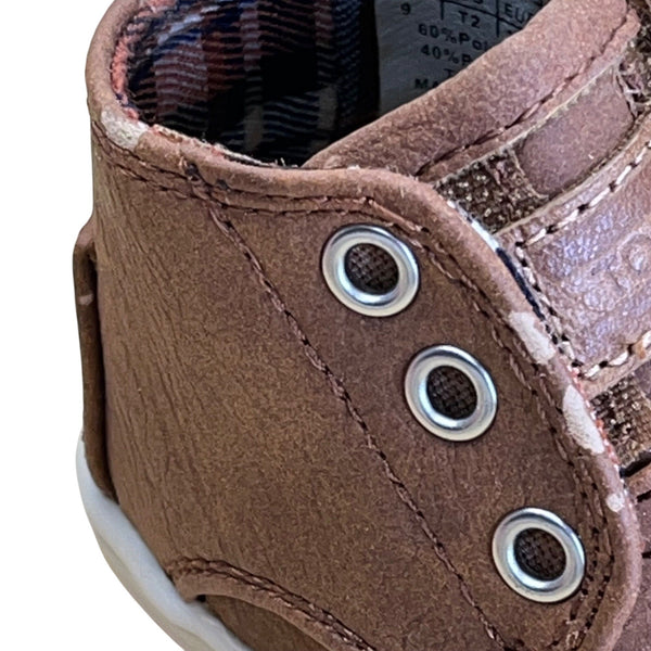 Toms Toddler Brown Lining With TPR Sole Baby Shoes Size T2