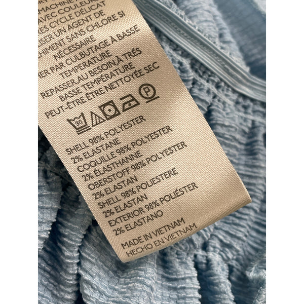 Anthropologie Women’s Blue Textured Short Sleeve Blouse Size S