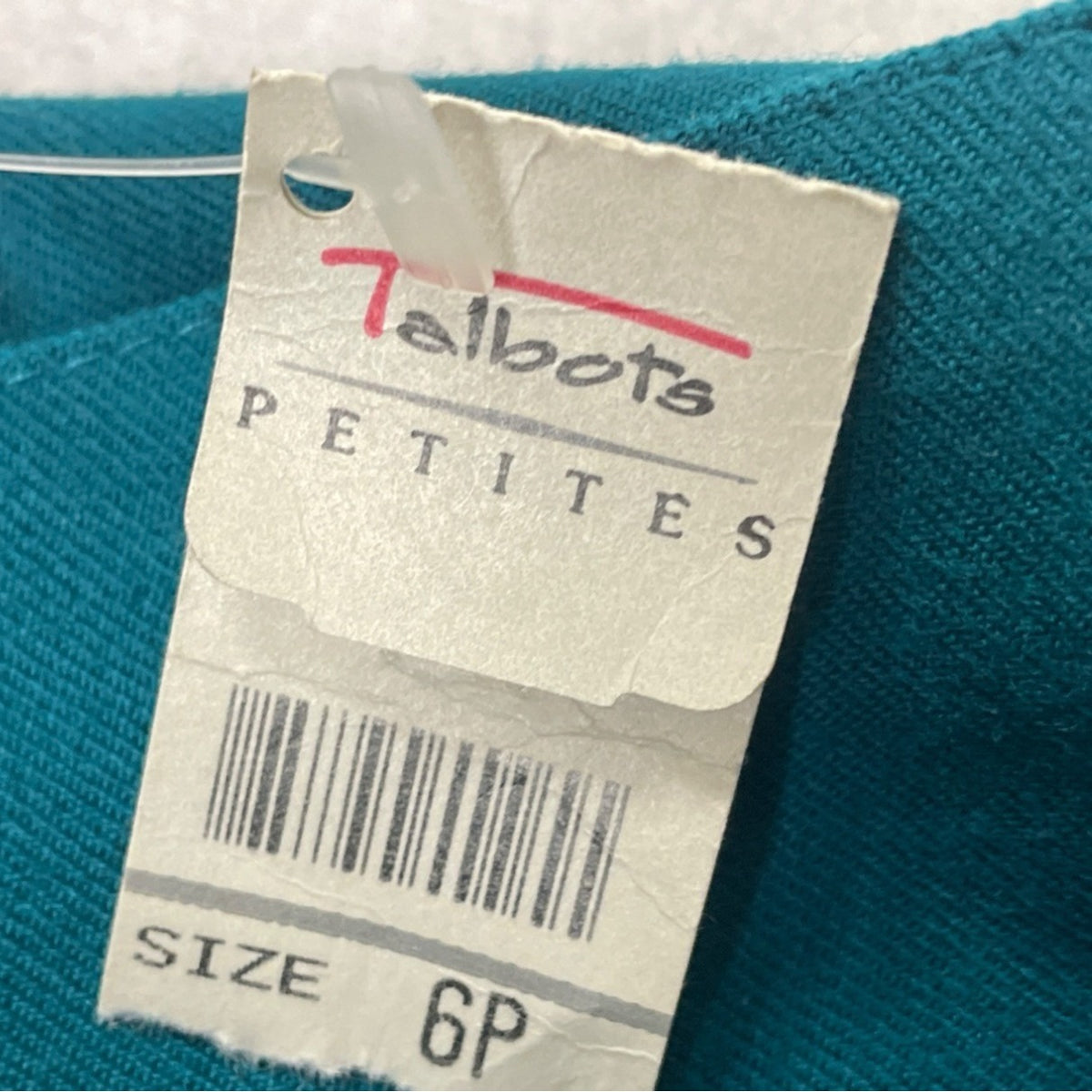 Talbots Petites Womens Teal Pleated Shorts High Waist Button Sz 6 - New