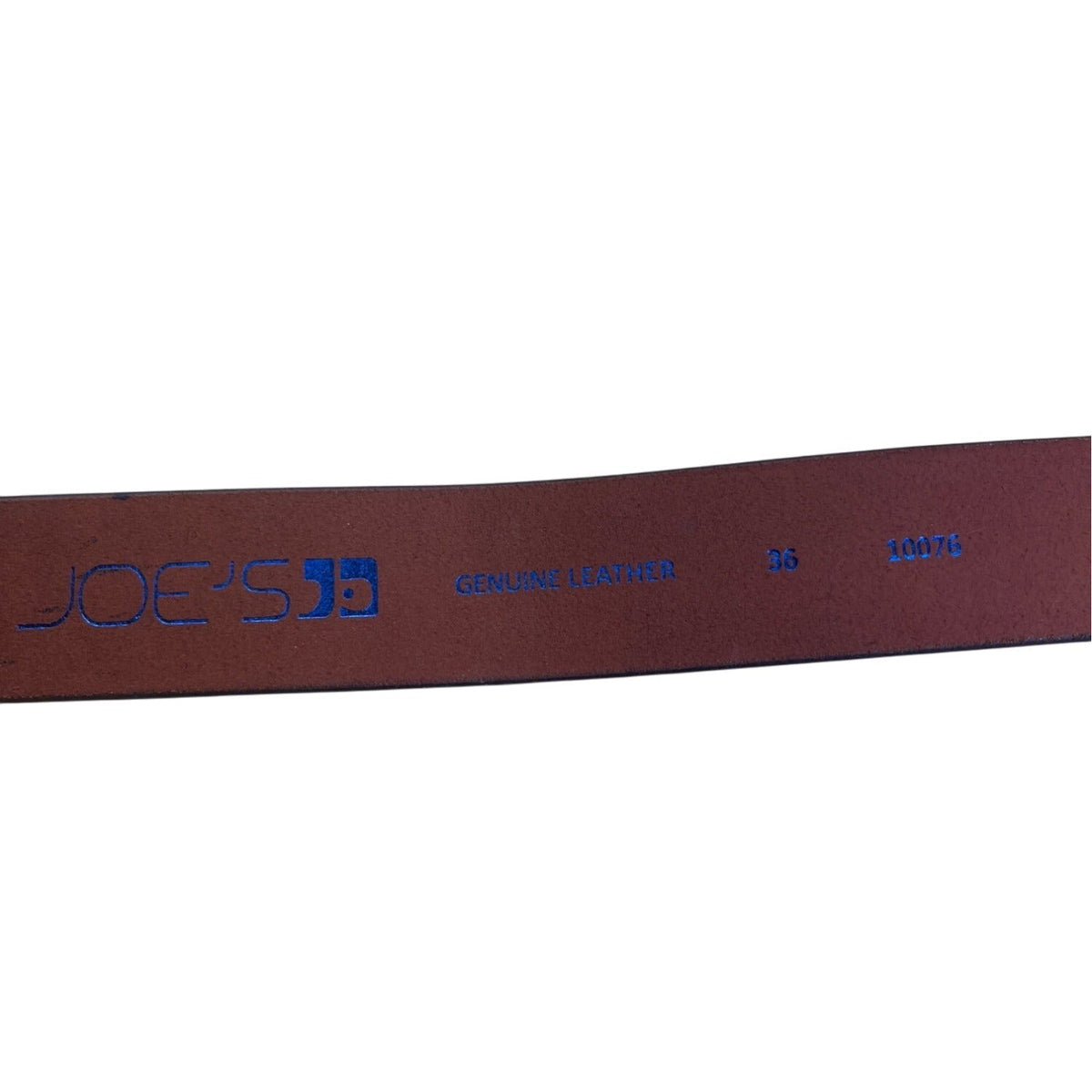 Joes Mens Genuine Leather Belt With Silver Buckle In Tan Brown Size 36