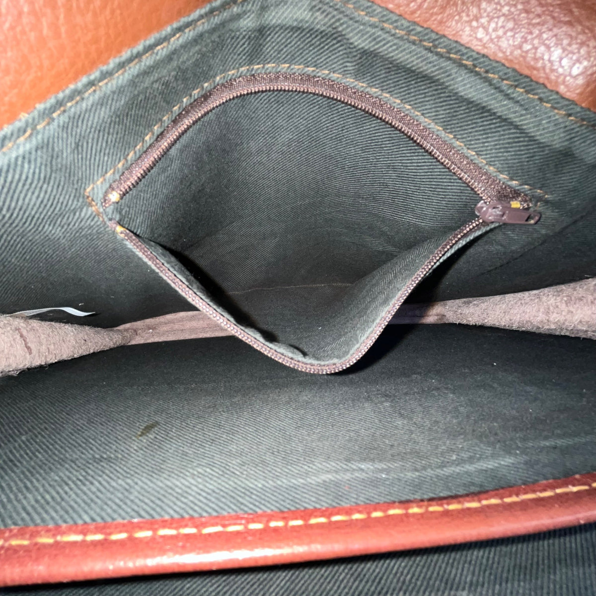 Milleni Women’s Brown Leather Lock Closure Adjustable Strap Crossbody Satchel