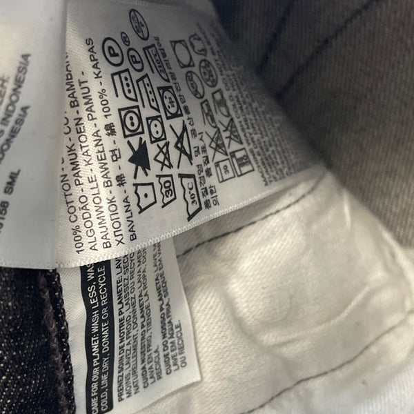 Levis Men's Dark Wash Denim Straight Leg Jeans Cotton 501 Original Fit W34 L32