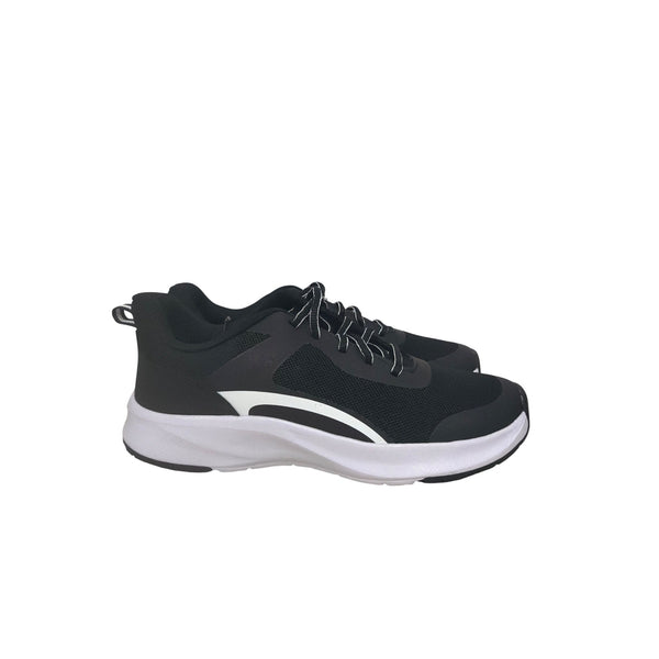 Athletic Works Mens Black & White Mesh Athletic Shoes Size 9 Odor Control Cushioned