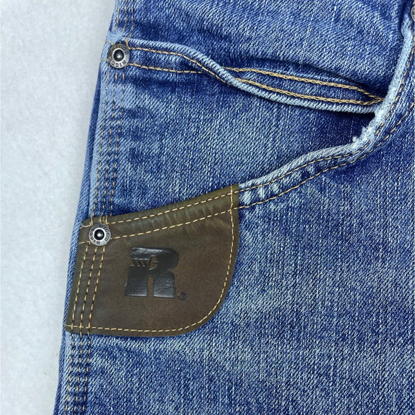 Wrangler Men's Blue Denim Jeans Pants Rigged Worker Sz 34 Approx