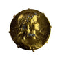 French Art Nouveau Gold Tone Brooch Rhinestone Accents Woman Profile Pin