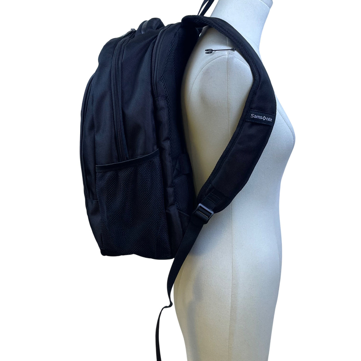 Samsonite Black Nylon With Multiple Compartments & Padded Straps Laptop Backpack