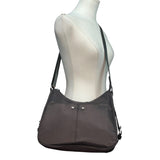 Mosey By Bagallini Grey Nylon With Adjustable Strap Crossbody Shoulder Bag Sz M