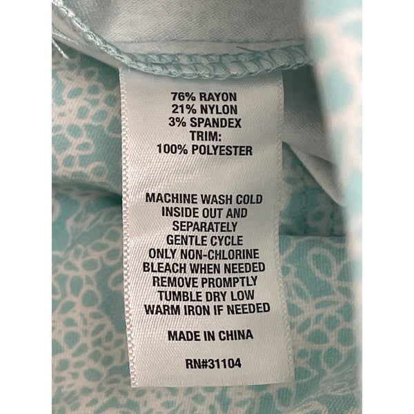 Crown & Ivy Womens Light Blue Floral Wrap Skort Size 4 - New