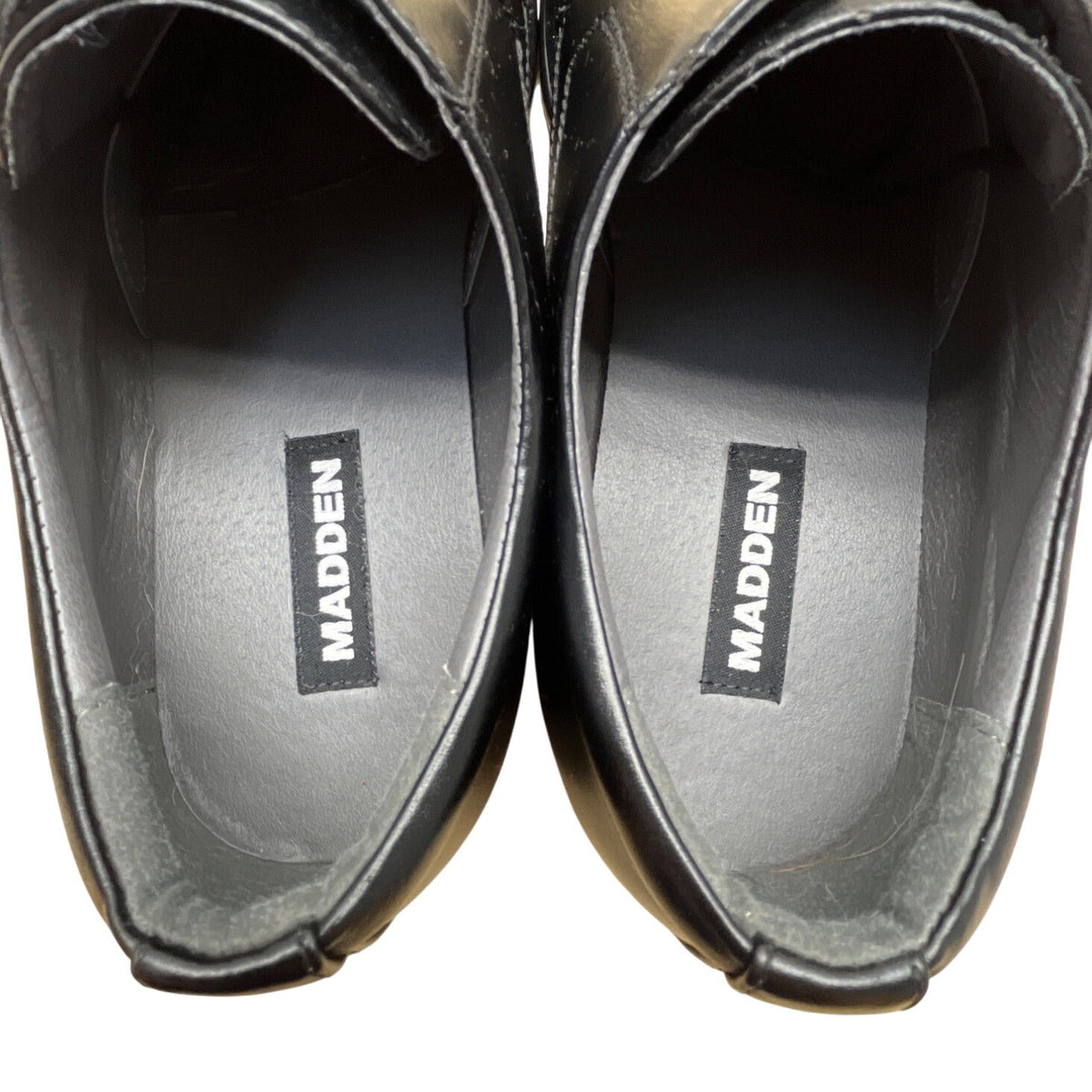 Madden Black Faux Leather Lace-Up M-Cleverr Oxford Dress Shoes Sz 10.5M