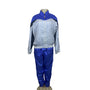 Vintage Ellesse Women's White and Blue Polka Dots Tracksuit Sz 12