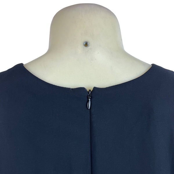 S.L. Fashions Womens Black Cocktail Dress Ruffle Layered Size 6