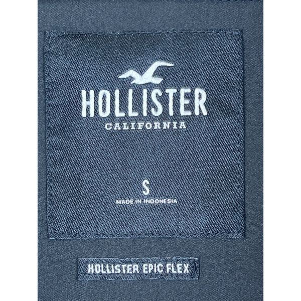 Hollister Mens Beige Sherpa Fleece Jacket Size S Warm Full-Zip Epic Flex Jacket Made In Indonesia