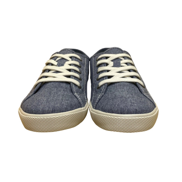 SeaVees Big Kids Blue Cotton Chambray Lace-Up Monterey Kids Sneakers Size 5Y