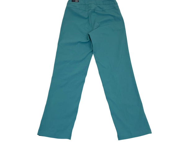 Slim-Sation Women’s Teal Relaxed Leg Pants Tummy Control Panel Sz 4P - New