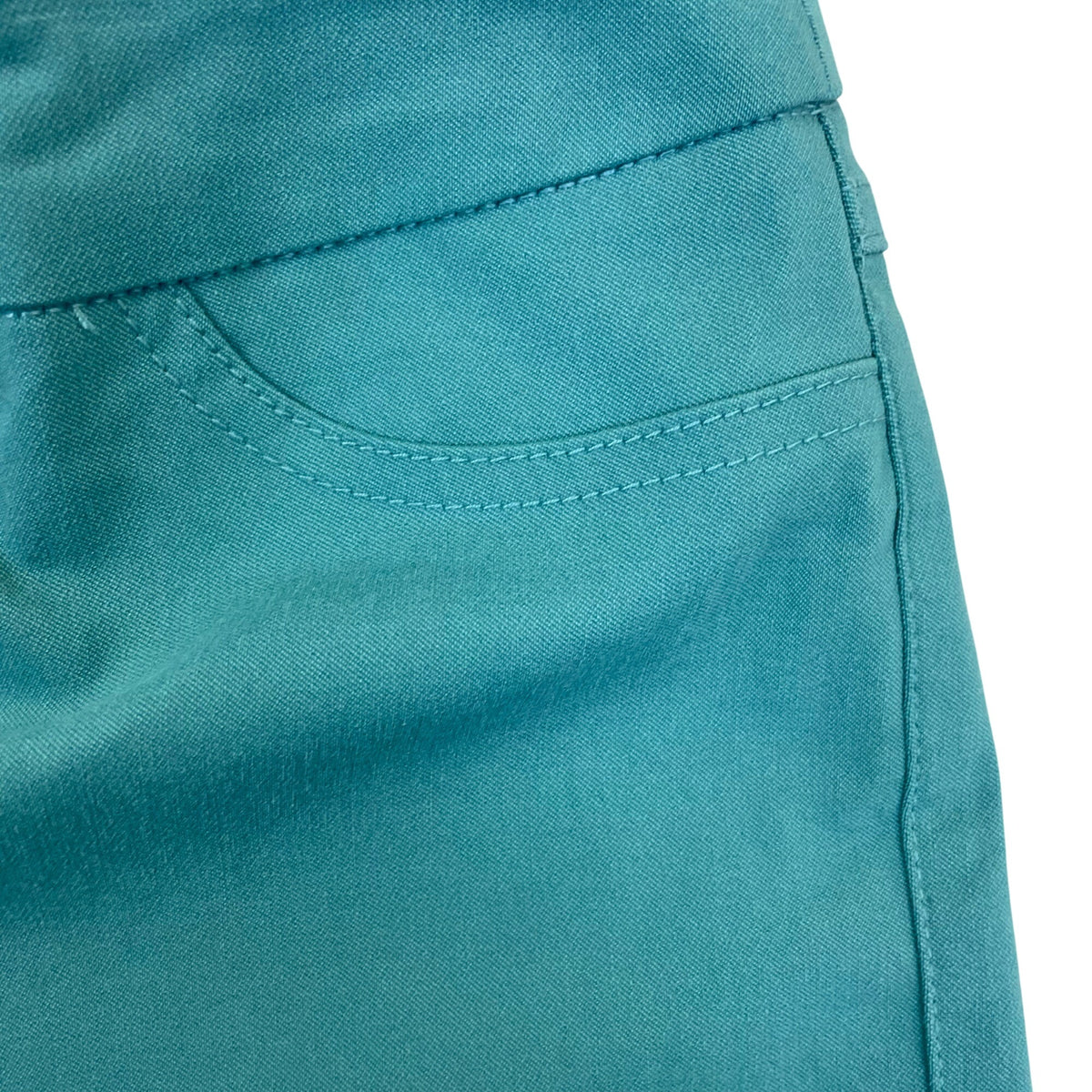 Slim-Sation Women’s Teal Relaxed Leg Pants Tummy Control Panel Sz 4P - New