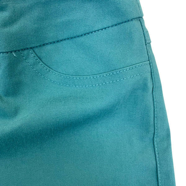 Slim-Sation Women’s Teal Relaxed Leg Pants Tummy Control Panel Sz 4P - New
